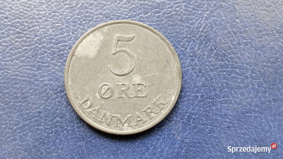 Stare monety 5 ore 1953 Dania