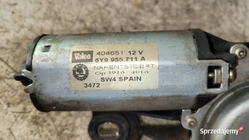 Silnik wycieraczek tylnych Skoda Fabia I Łagów