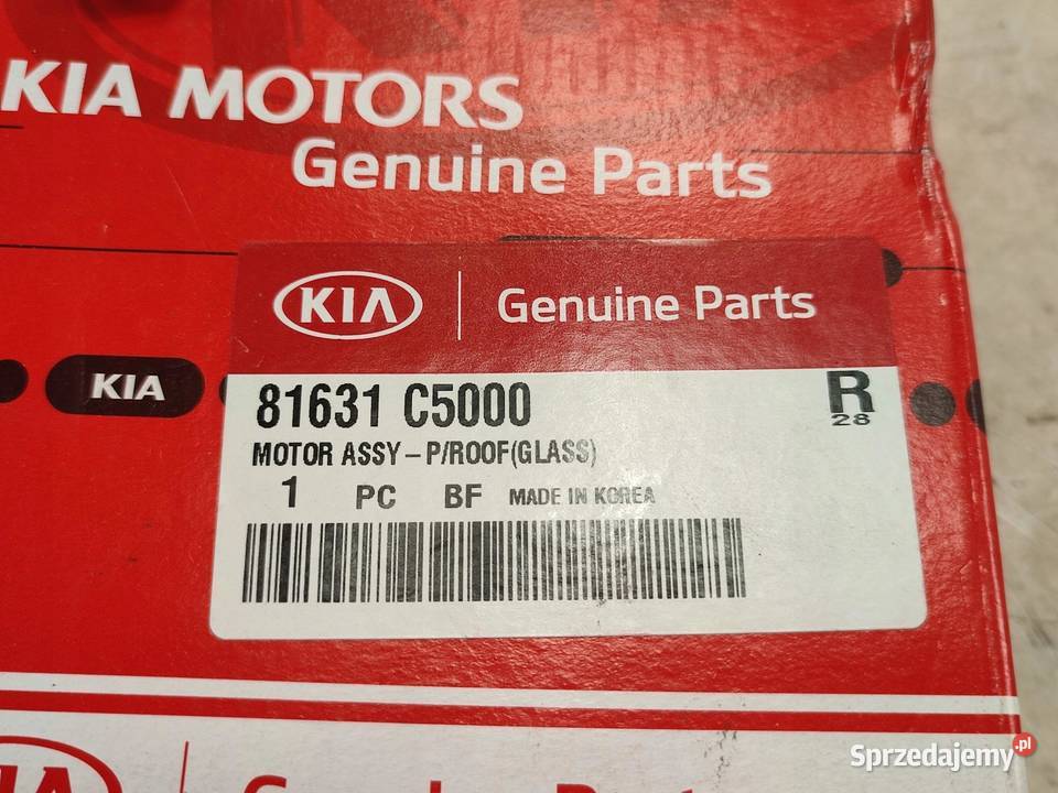 LINKA SZYBERDACHU SILNICZEK KIA SORENTO AT EX Wyposażenie elektryczne