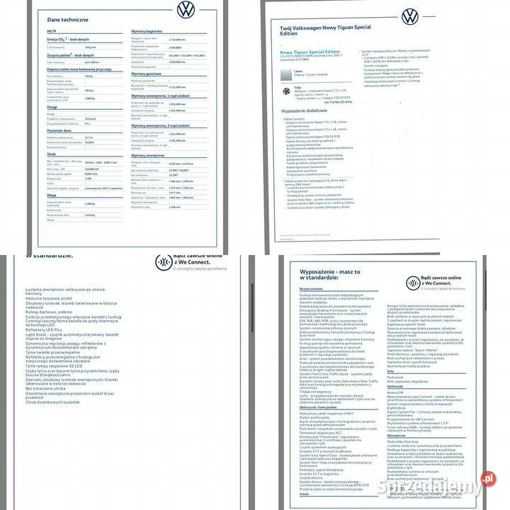 Volkswagen Tiguan Special Edition 15 etsi Budzów