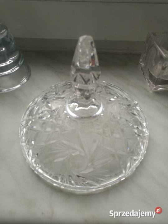 Kryształowa bomboniera duża piękna prl Porcelana i szkło Choszczno sprzedam