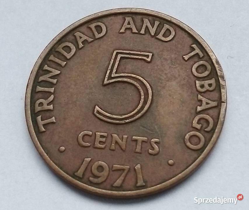 TRYNIDAD AND TOBAGO5 CENTS1971 r Legionowo sprzedam