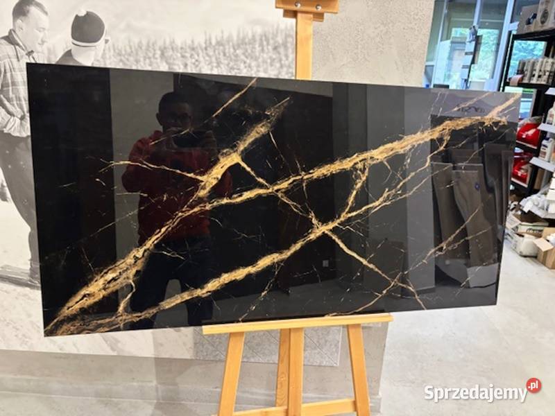 Gres płytka 60x120 czarny poler black gold Płytki uniwersalne Zakopane