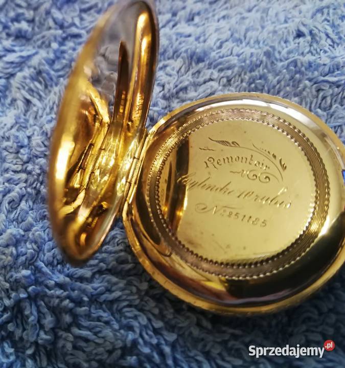 Złoty zegarek kiszonkowy damski Próba 585 Dębina