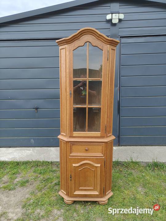 Witryna narożna dębowa łódzkie Łódź