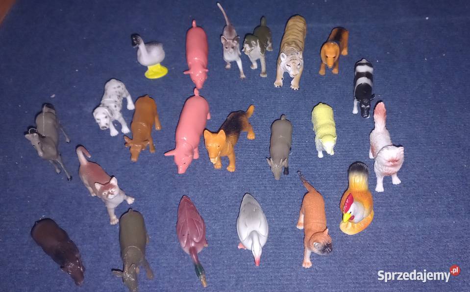 Figurki zwierząt zoo safari farma domowe 22 Figurki Elbląg