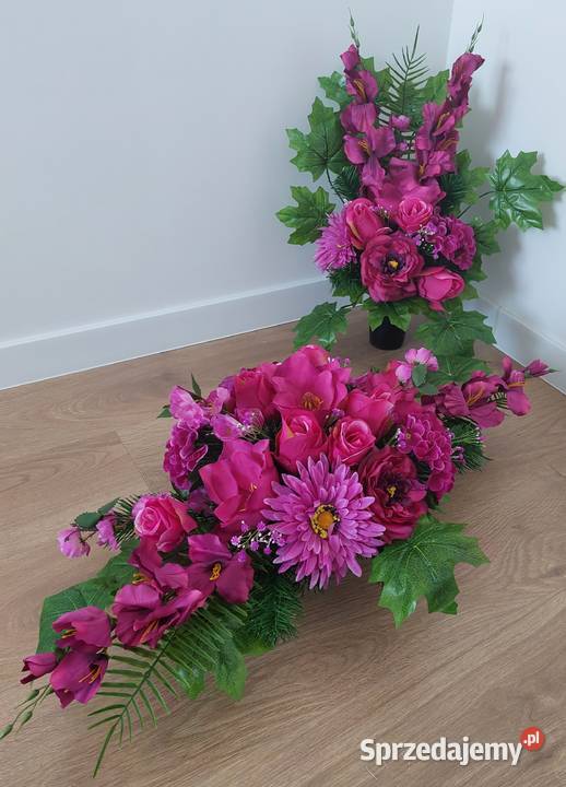 Kompozycja wiązanka stroik grób cmentarz Dekoracje i ozdoby Książenice