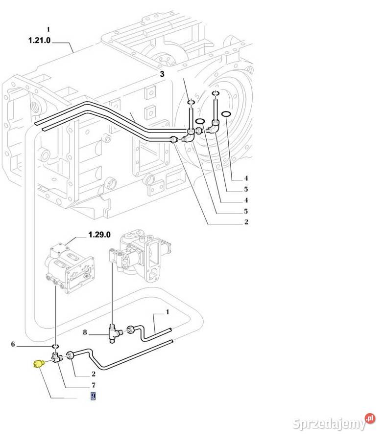 Czujnik ciśnienia hydrauliki Holland 81867735 Białystok