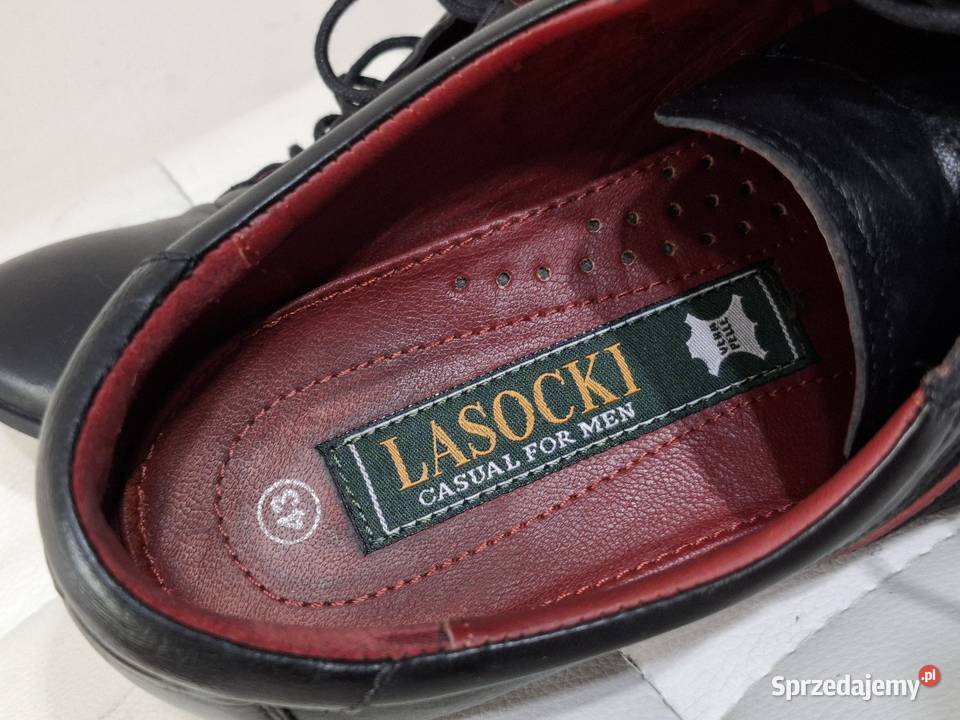 Półbuty 43 męskie skórzane Lasocki casual Półbuty małopolskie Kraków