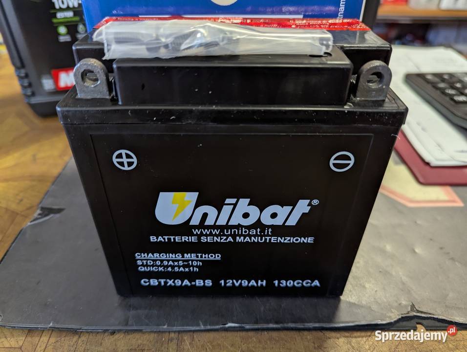 Akumulator motocyklowy 12V 9Ah Unibat Łopuszno