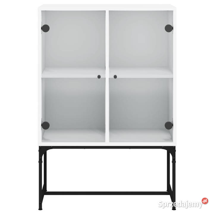 Szafka ze szklanymi drzwiami biała 69x37x100 sprzedam