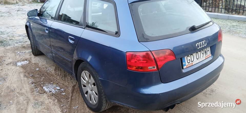 Niebieskie Audi a4 deasiel diesel Gdańsk sprzedam