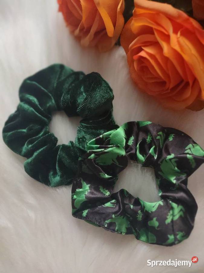 Gumki do włosów scrunchie witch alternative Zegarki i Biżuteria