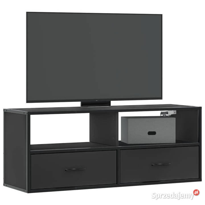 Szafka pod TV czarna 100x31x395 materiał Warszawa