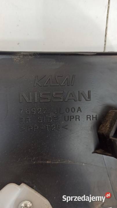 BOCZEK PRAWY TYŁ INFINITI G37 76922 JL00A osobowe dolnośląskie sprzedam