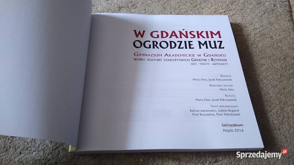 W gdańskim ogrodzie muz Maria Otto Jacek historia, archeologia sprzedam