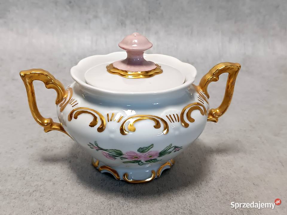 Porcelanowa cukiernica NEUERER Oberkotzau zachodniopomorskie Dobrzany