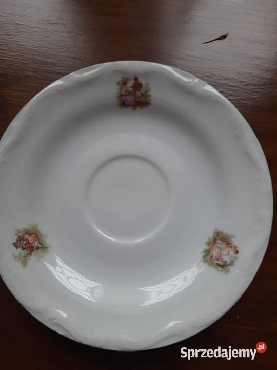 Porcelana obiadowa i kawowa zdobiona scenkami Warszawa