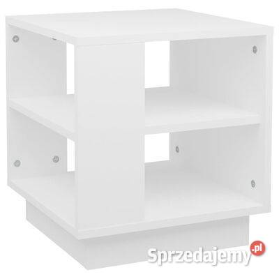 vidaXL Stolik kawowy biały 40x40x43 materiał Warszawa