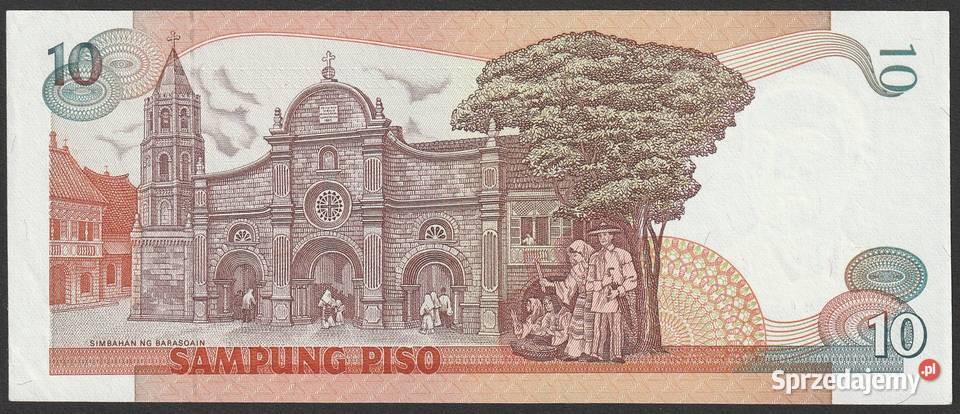 FILIPINY 10 PISO STAN BANKOWY UNC Łódź
