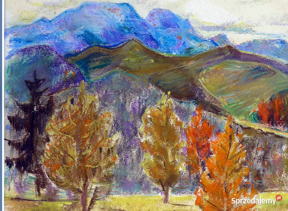 TatryGiewont pastel akwarela Wałbrzych