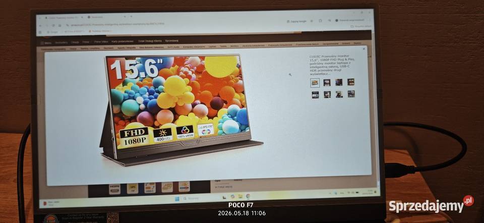 Przenośny monitor 156 Coolhood ips Sosnowiec