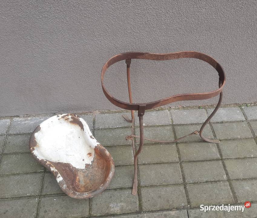 Stare naczynie medyczne weterynaryjne żeliwo Antyki Tczew