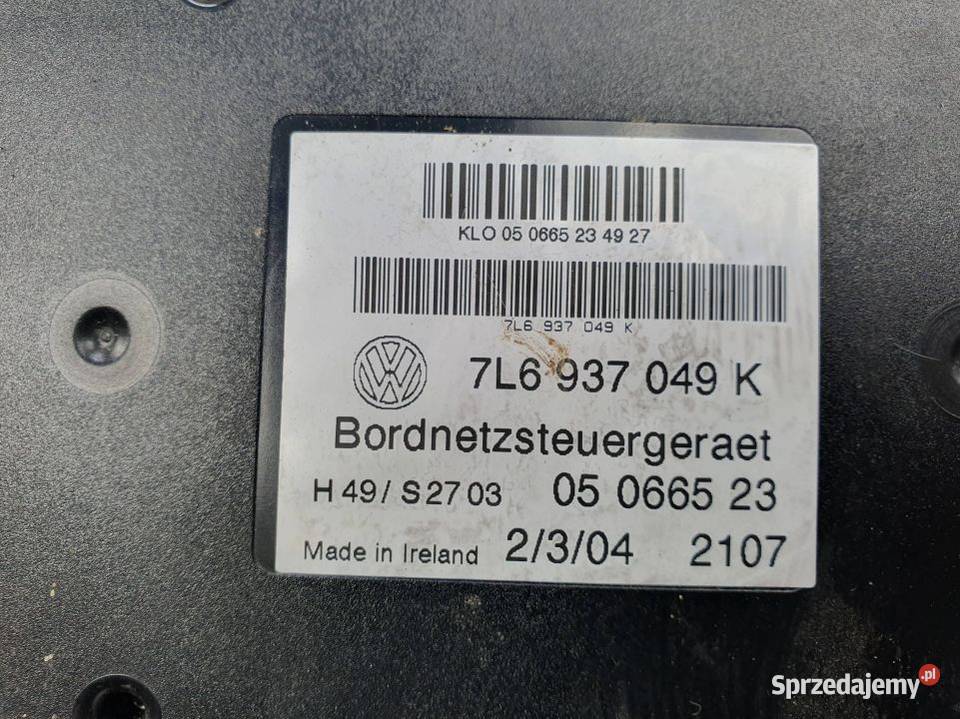 MODUŁ VOLKSWAGEN TOUAREG 7L6937049K Pozostałe kujawsko-pomorskie Lipno sprzedam