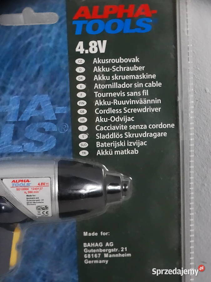 Nowy Wkrętak Akumulatorowy Alpha Tools SD10004 Biłgoraj