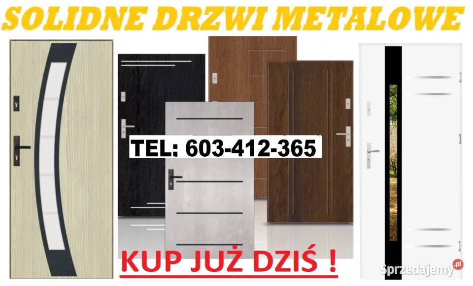 Drzwi ZEWNĘTRZNE drewniane i metalowe ocieplone śląskie