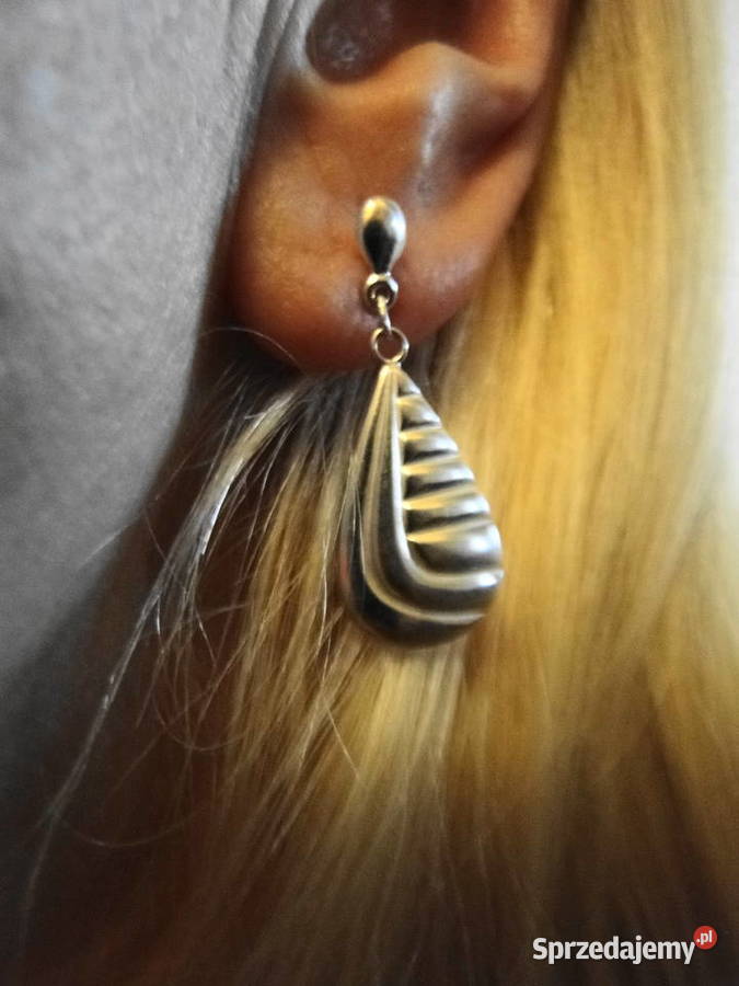 Stare kolczyki srebrne odświeżone