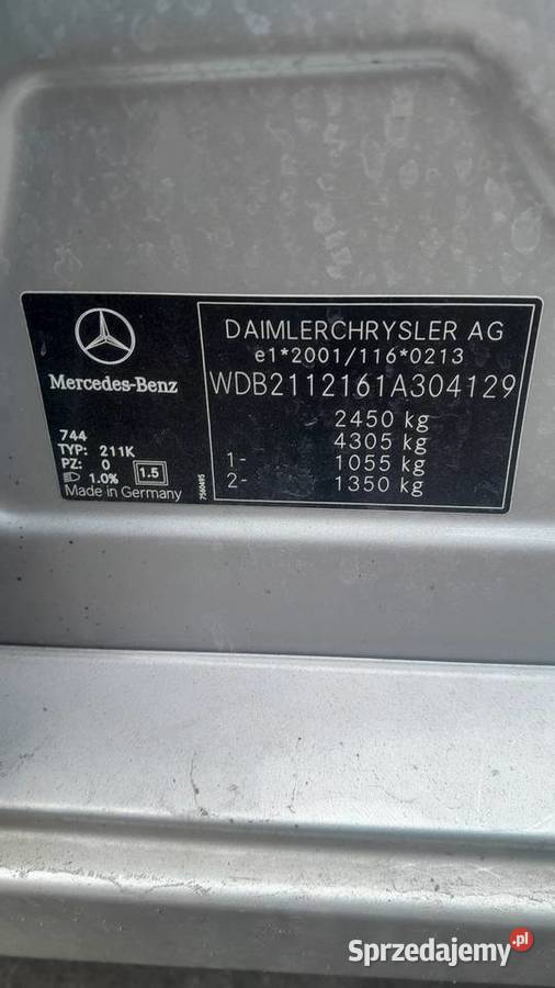 Mercedes w211 27cdi avangarde automat lakier metallic Bytom