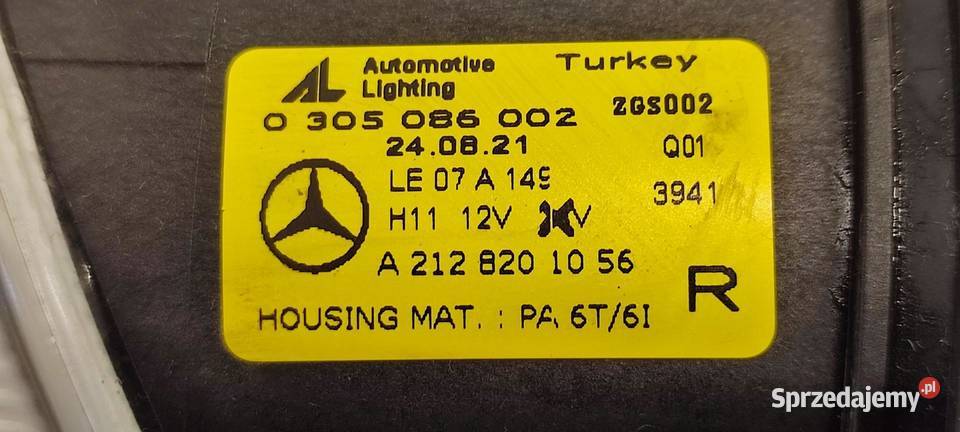 MERCEDES VITO W447 HALOGEN PRAWY A2128201056 sprzedam