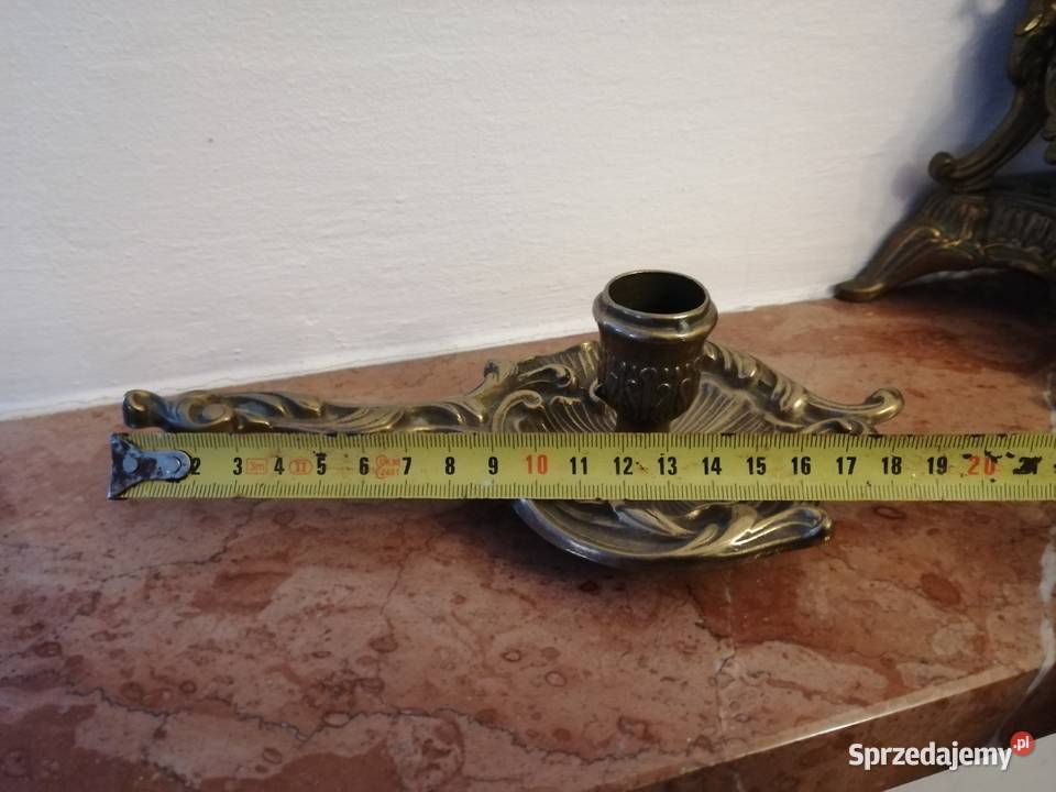 Unikatowy antyczny strojny kandelabr świecznik Warszawa