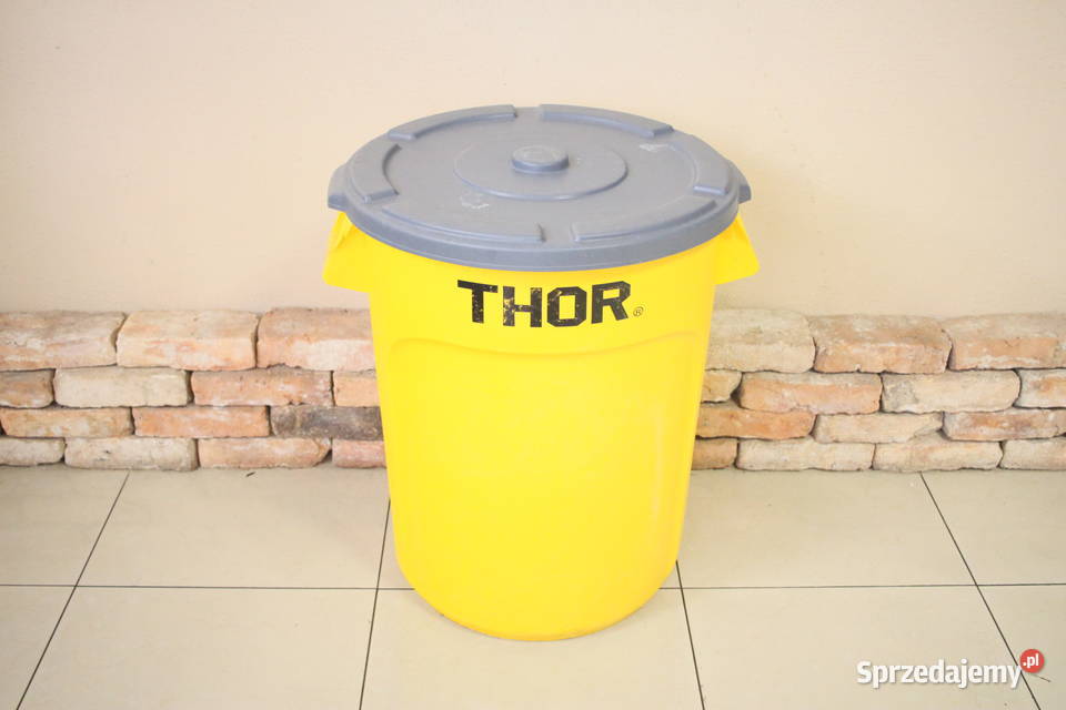 Pojemnik uniwersalny na odpadki Thor żółty 120L Pszczyna