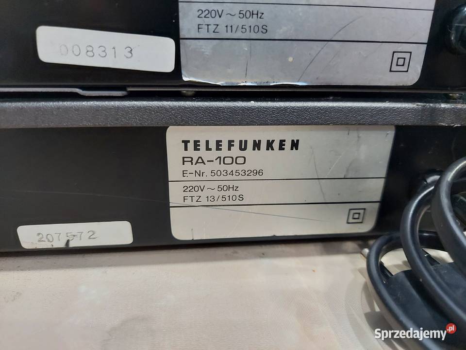 TELEFUNKEN Amplifier RA100 and TELEFUNKEN RT100 Łapy sprzedam