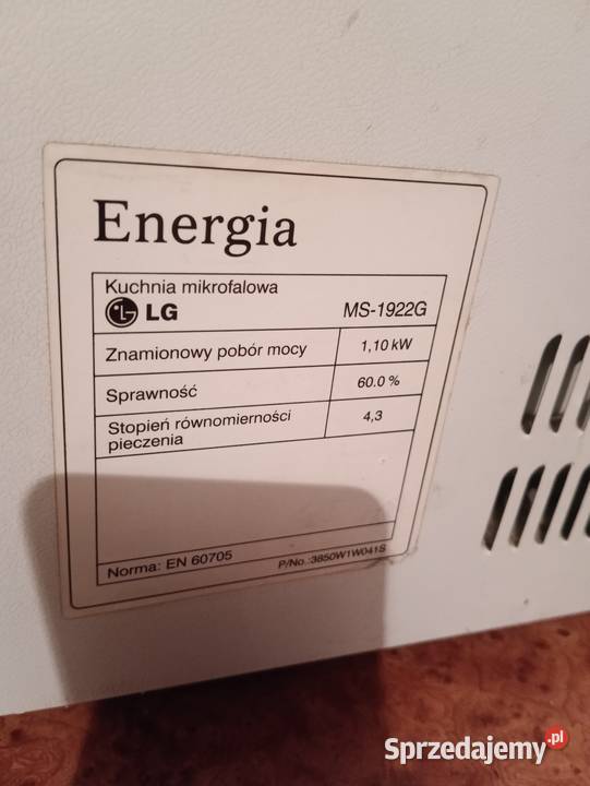 Mikrofalówka LG mazowieckie Seroczyn