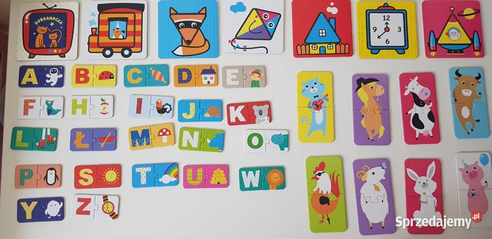 Puzzle Czuczu literki zwierzątka kwadraty Warszawa