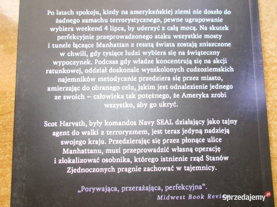 Brad Thor ciosem thrillery, sensacyjne Proza i poezja opolskie Głubczyce