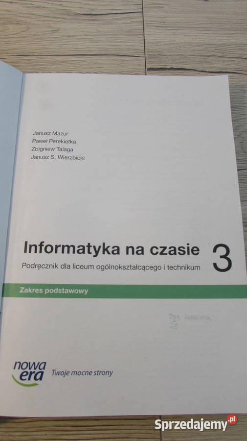 Podręcznik Informatyka na czasie 3 zakres małopolskie Kraków