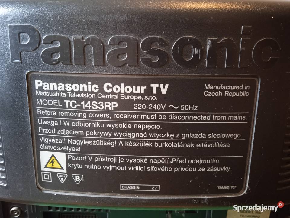 Telewizor Panasonic TC14S3RP 14 kineskopowy 14cale Telewizory Poznań sprzedam