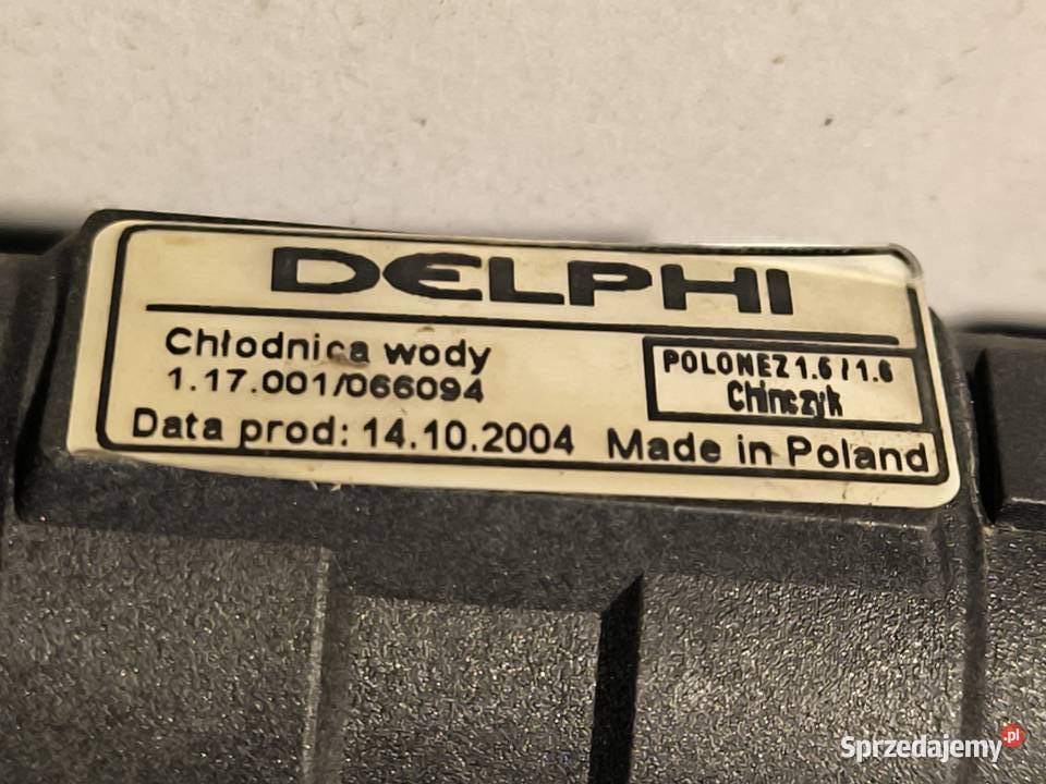 Polonez chłodnica DELPHI Caro plus Atu Kombi Chłodnie wody Stalowa Wola