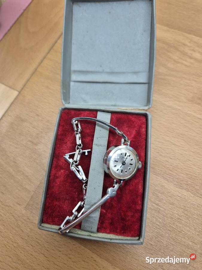 Damski biżuteryjny zegarek mechaniczny Glashutte śląskie Chorzów
