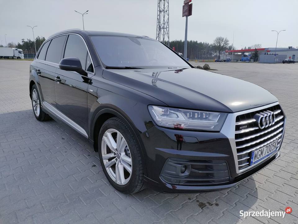 Audi Q7 30 TDI SLine 7 osobowe Matrix dach autoalarm Q7 mazowieckie Grójec