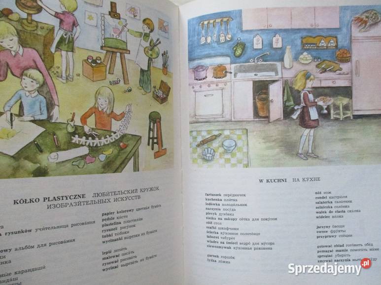 Ilustrowany słownik dzieci ros polski pol ros łódzkie Łódź