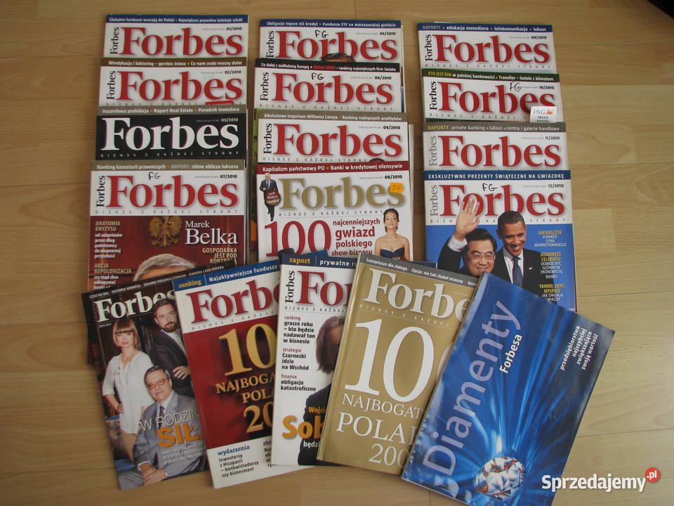 Forbes miesięcznik 2007r 2008r 2009r 2010r i Czasopisma