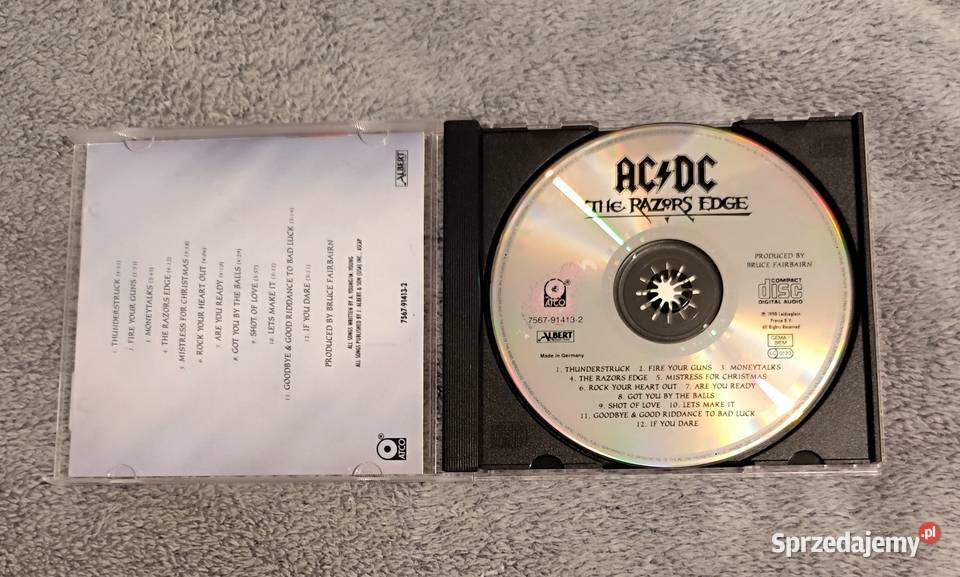 ACDC The Razors Edge CD hard rock rocknroll Płyty i kasety Kultura i Rozrywka Rybnik