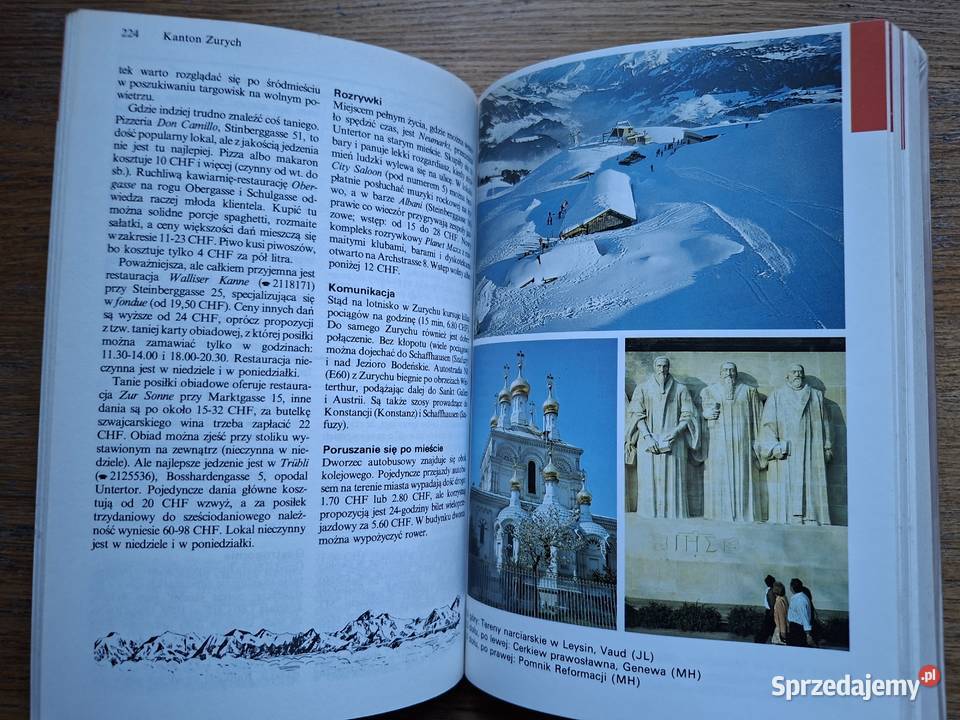 Szwajcaria Marek Honan Pascal miękka Mapy i przewodniki małopolskie Kraków