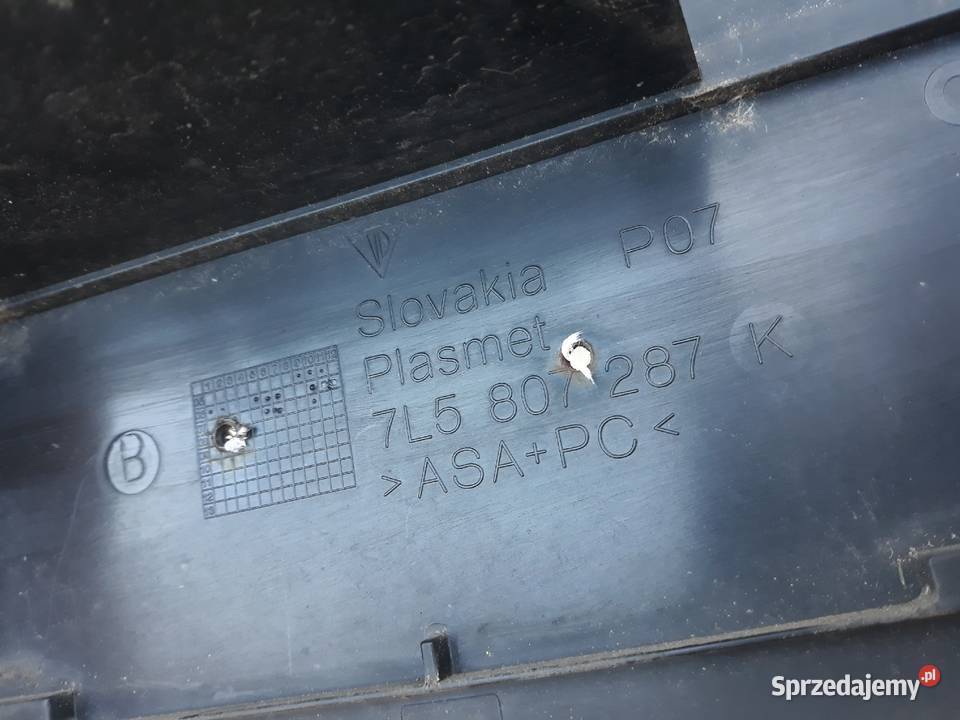 PORSCHE CAYENNE 7L5 RAMKA TABLICY REJESTRACYJNEJ Międzychód