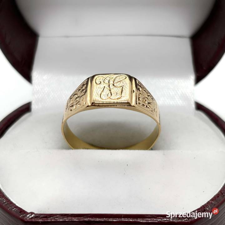 Złoty Sygnet Próby 750 390g Rozmiar 24 Elbląg sprzedam